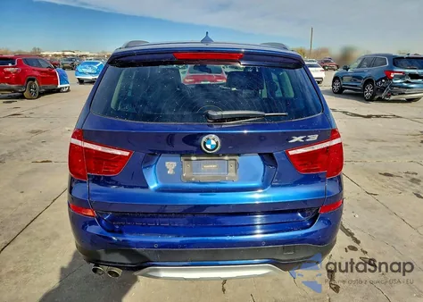 2016 BMW X3 Sdrive28I z USA, uszkodzony, nr VIN 5UXWZ7C52G0M83628